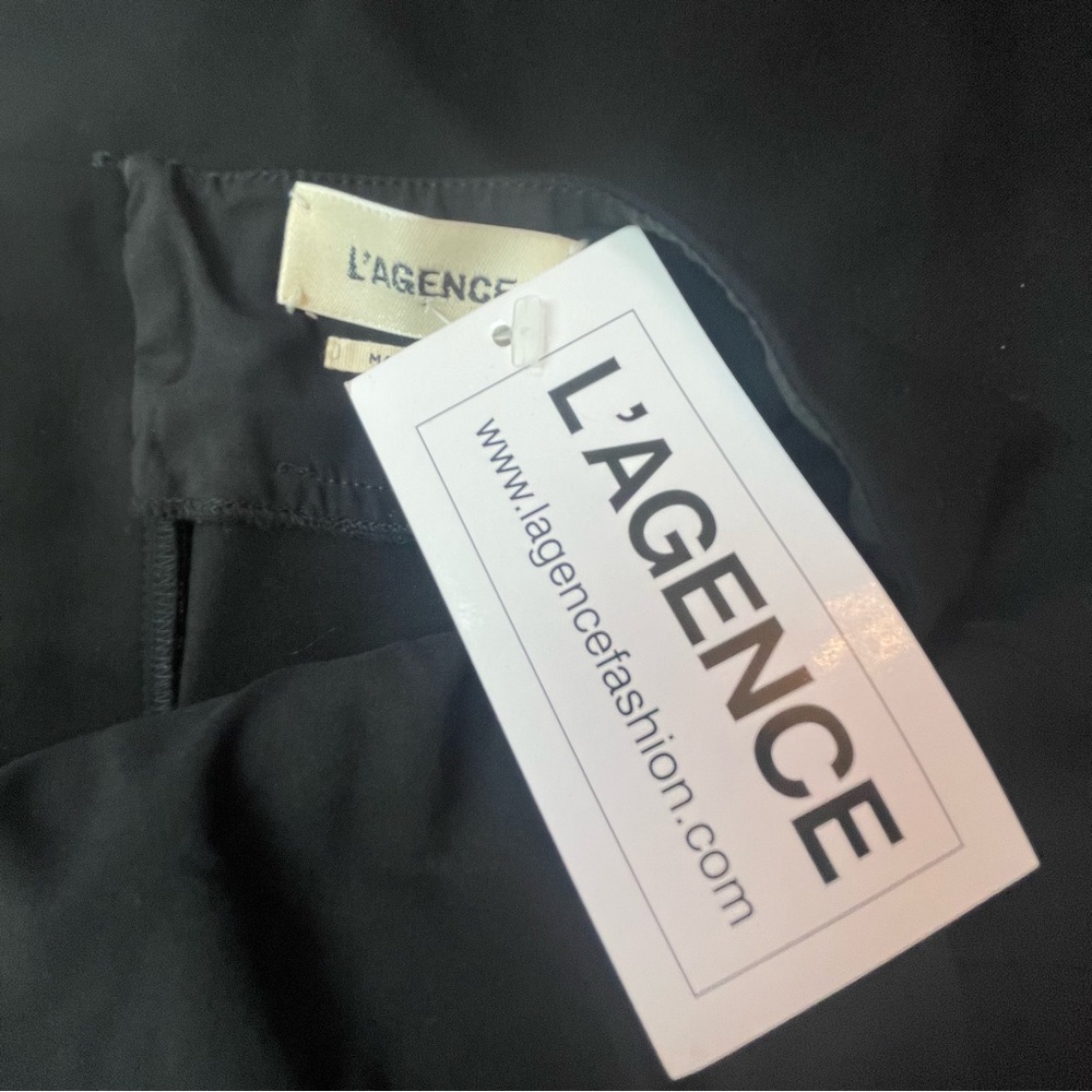L’Agence Black Halter Crossback Flare-Leg Jumpsuit Size 4 - Picture 3 of 3